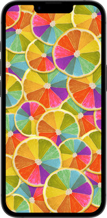 TPU чехол Разноцветные дольки лимона для Apple iPhone 16e - 861b-3971 изображение 