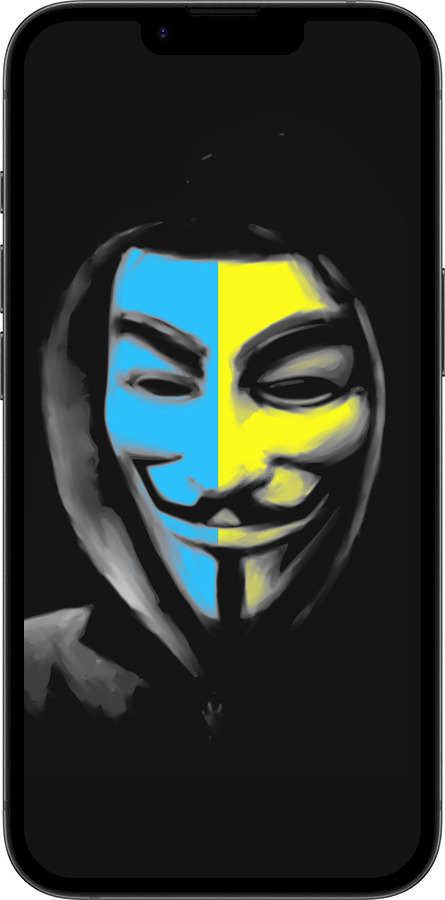 TPU чехол Украинский анонимус для Apple iPhone 16e - 1062b-3971 изображение 