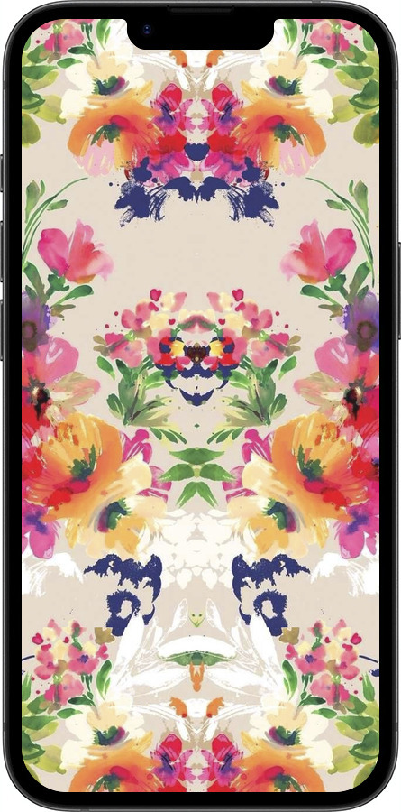 TPU чехол Цветочный узор для Apple iPhone 16e - 1083b-3971 изображение 