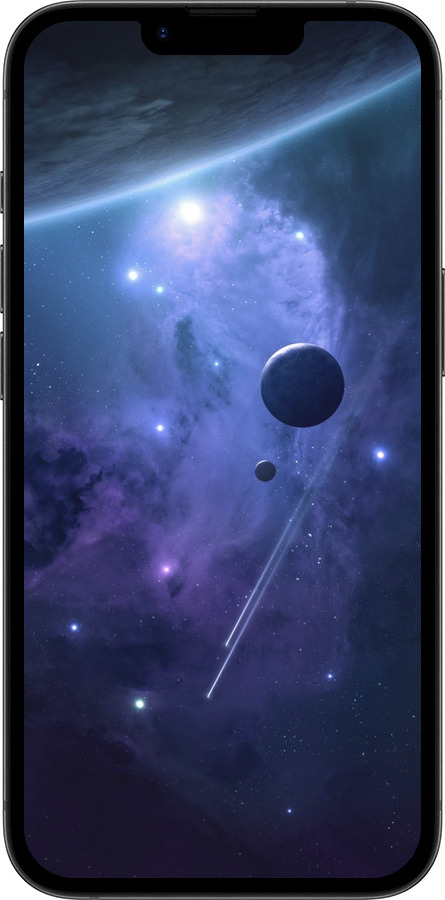 TPU чехол Планеты в синем космосе для Apple iPhone SE 4 - 171b-3652 изображение 
