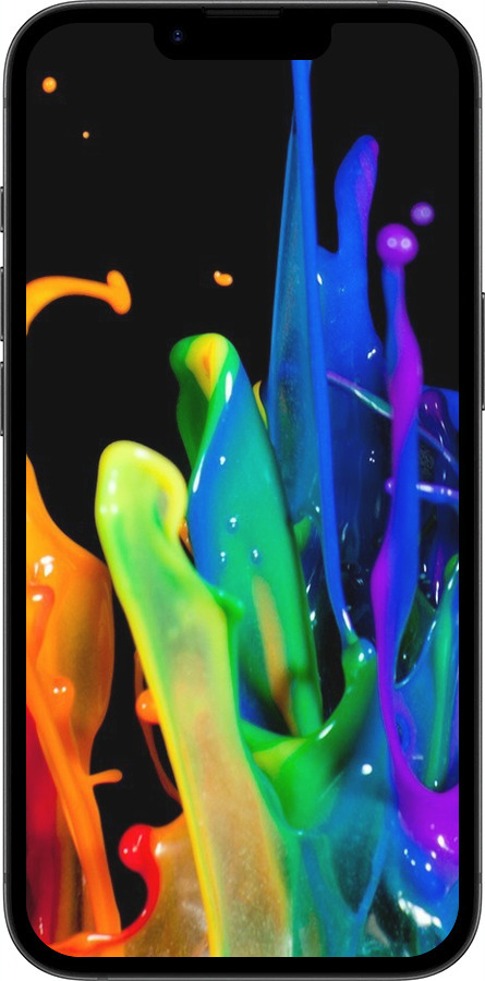 TPU чехол Бризки фарби для Apple iPhone SE 4 - 3957b-3652 изображение 