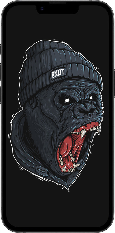 TPU чехол Обезьяна в ярости для Apple iPhone 16e - 4137b-3971 изображение 