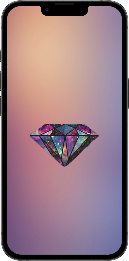 TPU чехол Диамант для Apple iPhone SE 4 - 4352b-3652 изображение 