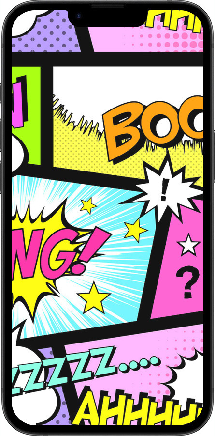 TPU чехол Комикс 1 для Apple iPhone SE 4 - 4407b-3652 изображение 