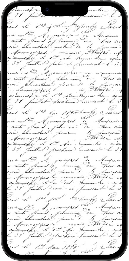 TPU чехол Прописний шрифт  для Apple iPhone 16e - 4475b-3971 изображение 