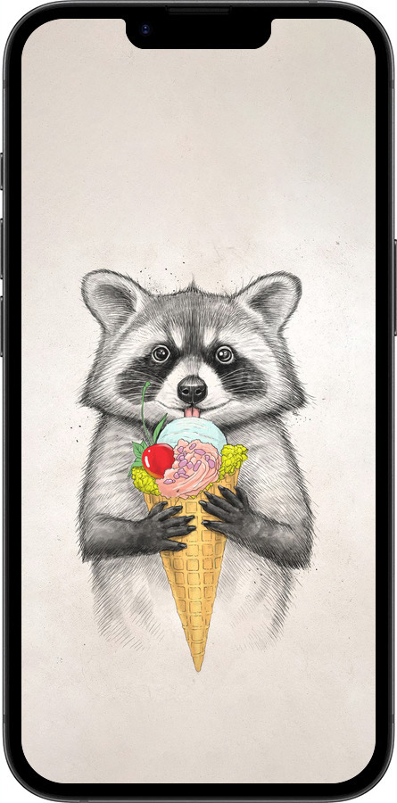 TPU чехол Енотик с мороженым для Apple iPhone SE 4 - 4602b-3652 изображение 