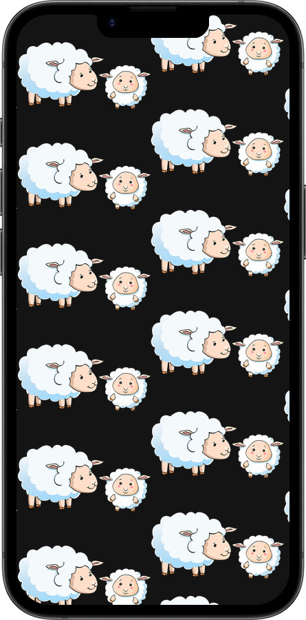 TPU чехол Овечки1 для Apple iPhone SE 4 - 4637b-3652 изображение 