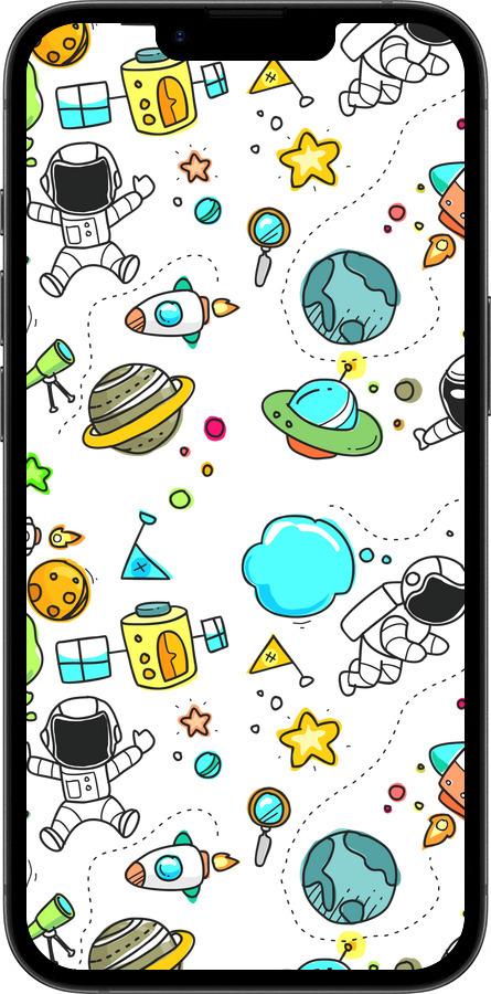 TPU чехол Космос для Apple iPhone 16e - 4735b-3971 изображение 