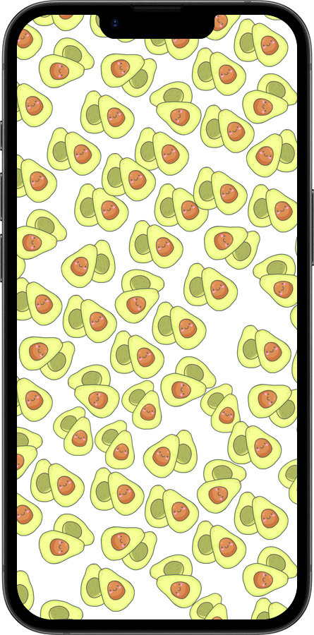 TPU чехол Весёлые авокадо для Apple iPhone 16e - 4799b-3971 изображение 