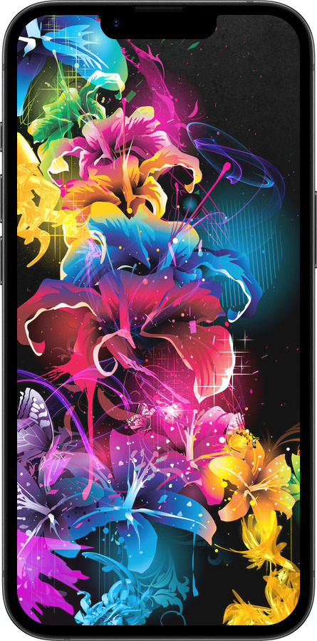 TPU чехол Абстрактні квіти для Apple iPhone 16e - 511b-3971 изображение 