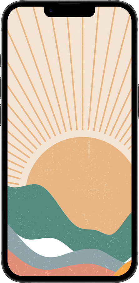 TPU чехол Горы и солнце v2 для Apple iPhone SE 4 - 5488b-3652 изображение 