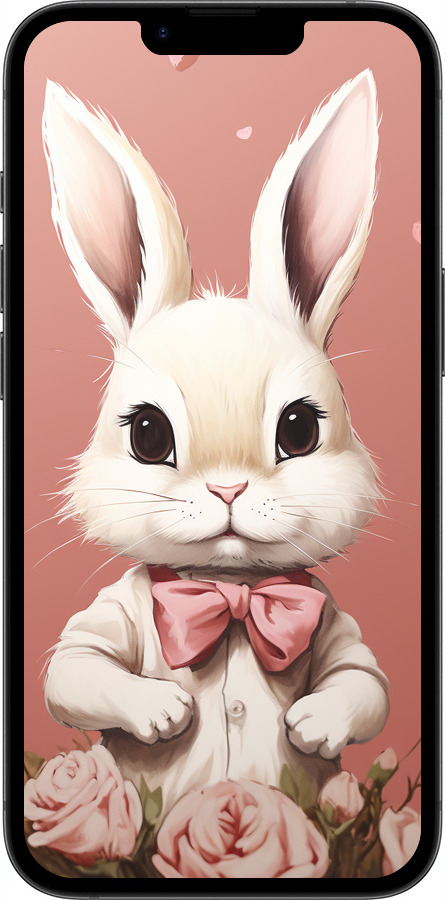 TPU чехол Зайчик для Apple iPhone SE 4 - 5669b-3652 изображение 