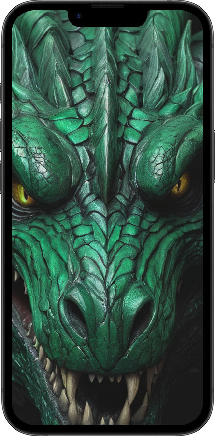 TPU чехол Зелёный дракон v2 для Apple iPhone 16e - 5817b-3971 изображение 