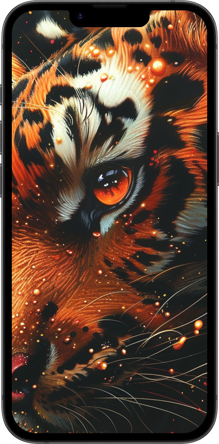 TPU чехол Tiger для Apple iPhone SE 4 - 6053b-3652 изображение 