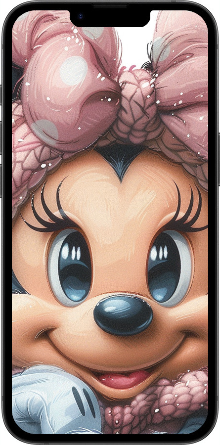 TPU чехол Минни Маус с бантиком для Apple iPhone SE 4 - 6055b-3652 изображение 