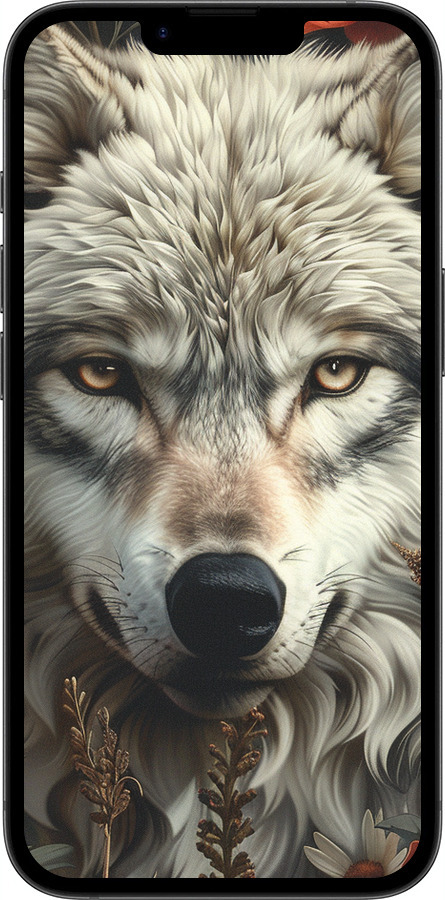 TPU чехол Волчий взгляд для Apple iPhone SE 4 - 6066b-3652 изображение 