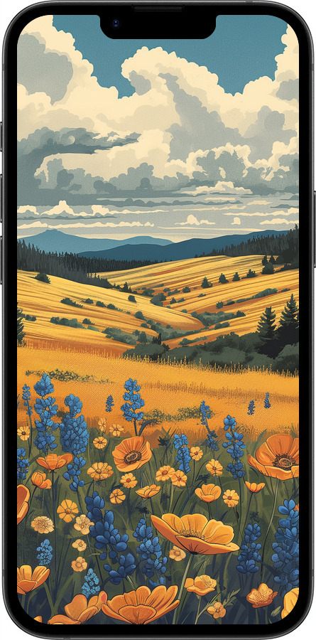 TPU чехол Украинское поле для Apple iPhone SE 4 - 6082b-3652 изображение 