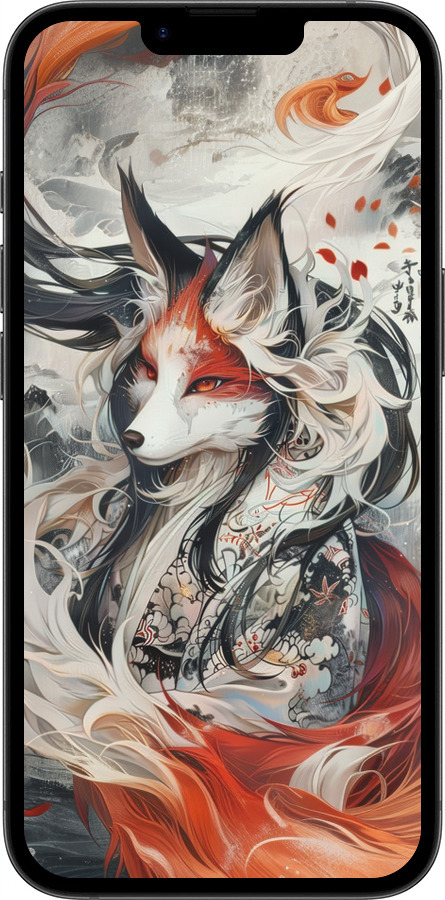 TPU чехол Дух кицунэ' для Apple iPhone SE 4 - 6107b-3652 изображение 