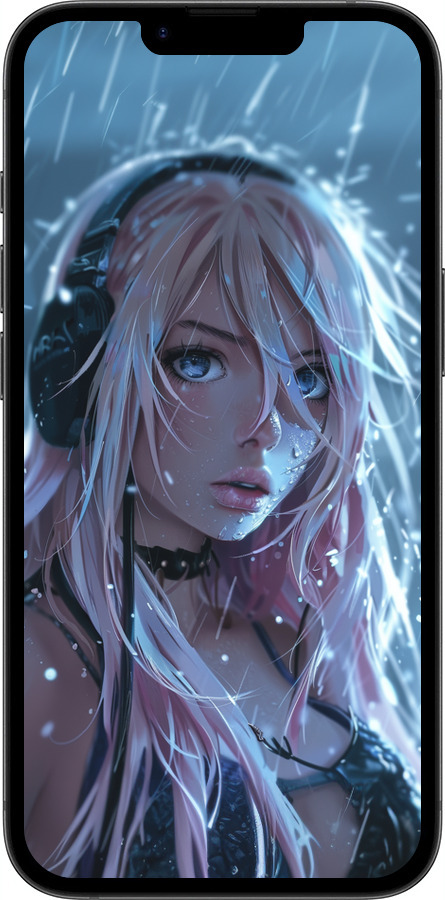 TPU чехол Неоновый дождь для Apple iPhone SE 4 - 6119b-3652 изображение 