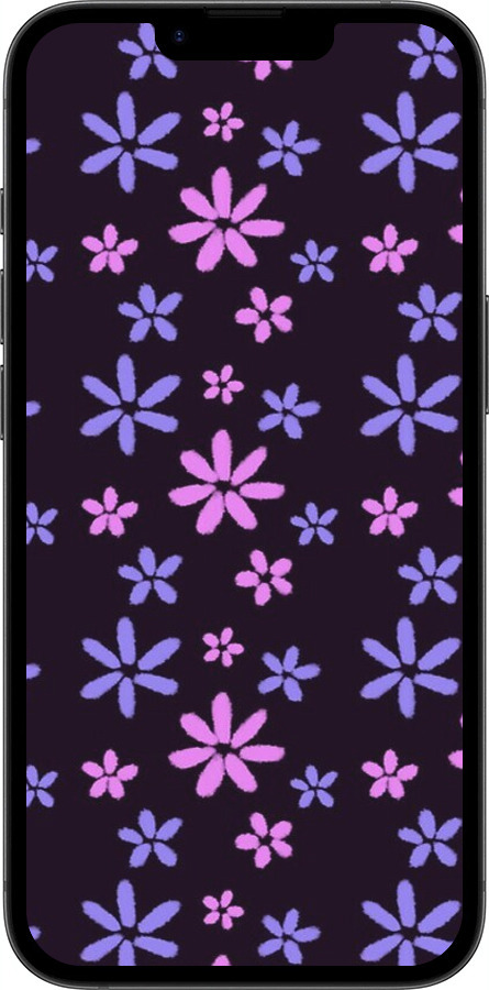 TPU чехол с  цветами для Apple iPhone SE 4 - 6258b-3652 изображение 