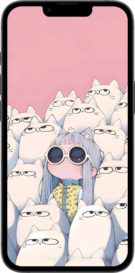 TPU чехол Малышка с котами для Apple iPhone 16e - 6295b-3971 изображение 