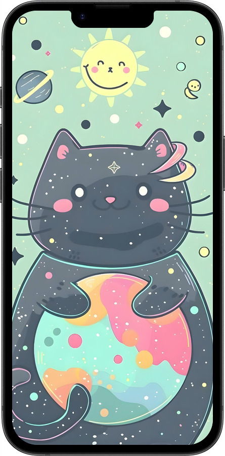 TPU чехол Милый котик для Apple iPhone SE 4 - 6364b-3652 изображение 