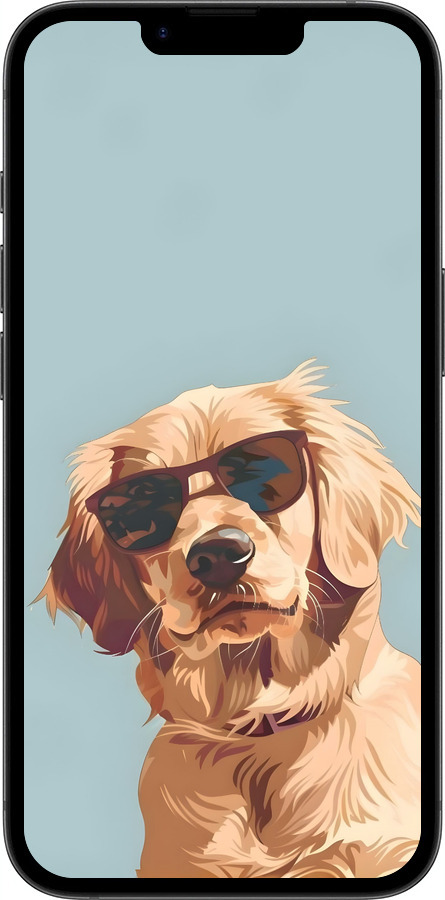 TPU чехол Пес в очках для Apple iPhone SE 4 - 6381b-3652 изображение 