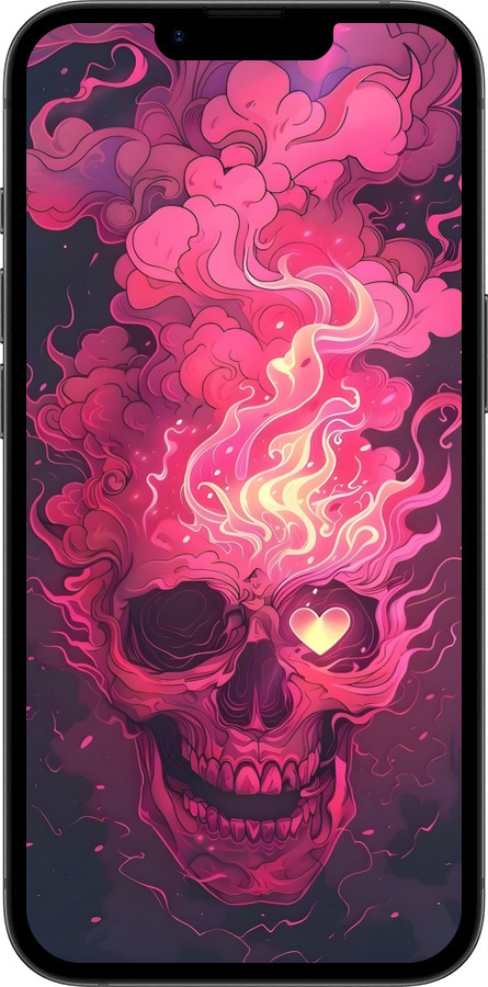 TPU чехол Череп арт для Apple iPhone 16e - 6385b-3971 изображение 