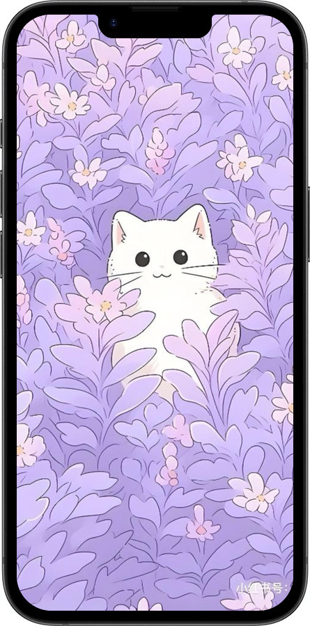 TPU чехол Котик в цветах для Apple iPhone SE 4 - 6390b-3652 изображение 
