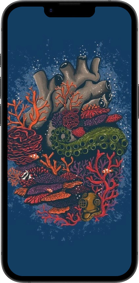 TPU чехол Сердце моря для Apple iPhone SE 4 - 6506b-3652 изображение 