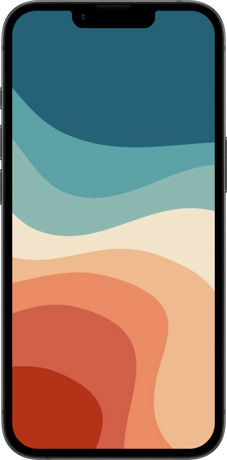 TPU чехол У стилі ретро з хвилями для Apple iPhone 16e - 6531b-3971 изображение 