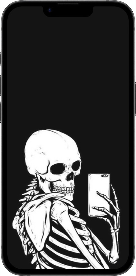 TPU чехол Скелет делает Selfie для Apple iPhone SE 4 - 6535b-3652 изображение 