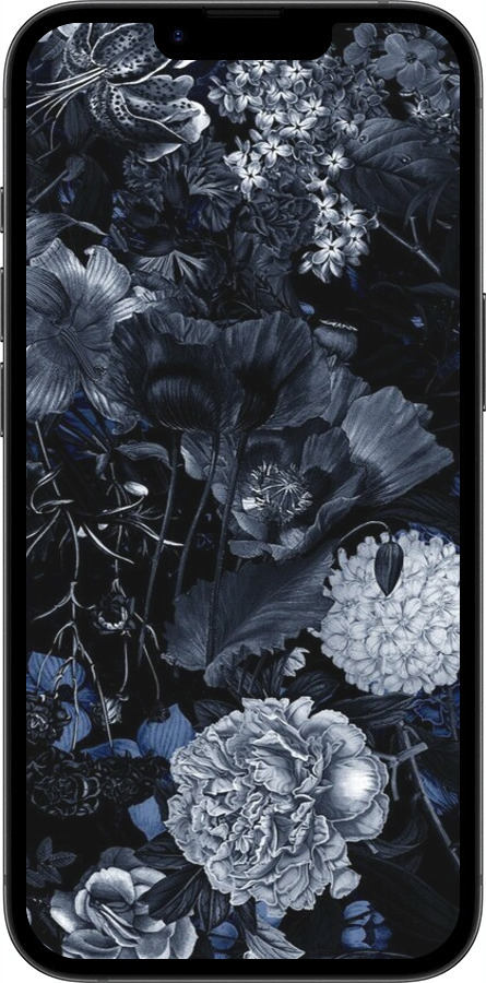 TPU чехол Абстрактный цветочный рисунок в синих тонах для Apple iPhone SE 4 - 6539b-3652 изображение 