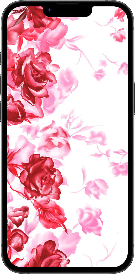 TPU чехол Нарисованные розы для Apple iPhone 16e - 724b-3971 изображение 