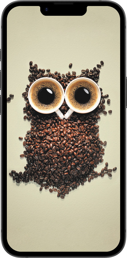 TPU чехол Сова з кави для Apple iPhone 16e - 777b-3971 изображение 