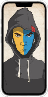 Силикон с усиленными углами чехол Злой подросток для Apple iPhone 16e - 1053sp-3971 изображение 