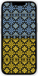Силикон с усиленными углами чехол Жовто-блакитна вишиванка для Apple iPhone 16e - 1169sp-3971 изображение 