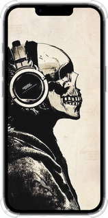 Силикон с усиленными углами чехол Скелет-меломан v2 для Apple iPhone SE 4 - 1200sp-3652 изображение 