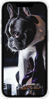 Силикон с усиленными углами чехол Бульдог-фотограф для Apple iPhone 16e - 142sp-3971 изображение 