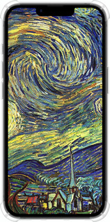 Силикон с усиленными углами чехол Винсент Ван Гог. Звёздная ночь для Apple iPhone 16e - 163sp-3971 изображение 