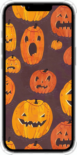 Силикон с усиленными углами чехол Тыквы на Хеллоуин для Apple iPhone 16e - 233sp-3971 изображение 