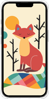 Силикон с усиленными углами чехол Rainbow fox для Apple iPhone 16e - 4010sp-3971 изображение 