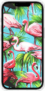 Силикон с усиленными углами чехол Tropical background для Apple iPhone 16e - 4016sp-3971 изображение 