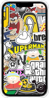 Силикон с усиленными углами чехол Popular logos для Apple iPhone SE 4 - 4023sp-3652 изображение 