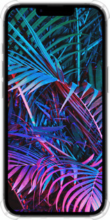 Силикон с усиленными углами чехол Папоротник под ультрафиолетом для Apple iPhone SE 4 - 4069sp-3652 изображение 