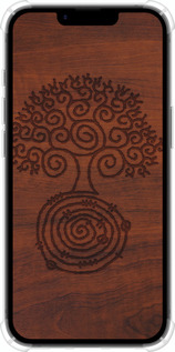 Силикон с усиленными углами чехол Узор дерева для Apple iPhone SE 4 - 4119sp-3652 изображение 