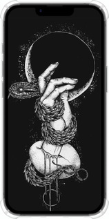 Силикон с усиленными углами чехол Змея в руке для Apple iPhone SE 4 - 4149sp-3652 изображение 