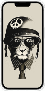 Силикон с усиленными углами чехол tattoo soldier для Apple iPhone 16e - 4165sp-3971 изображение 