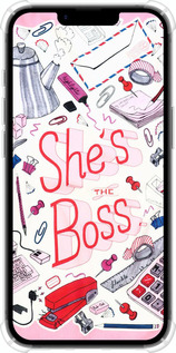 Силіконовий протиударний с посиленими кутами чехол Ші із зе босс для Apple iPhone SE 4 - 4254sp-3652 изображение 