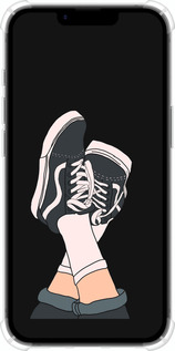 Силикон с усиленными углами чехол Кеды для Apple iPhone 16e - 4265sp-3971 изображение 